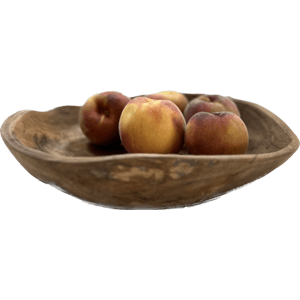 Bear &amp; Fox Organic Teak Serving Bowl - Round