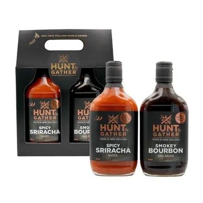 Hunt &amp; Gather Duo Sauce Pack - Smokey Bourbon &amp; Sriracha