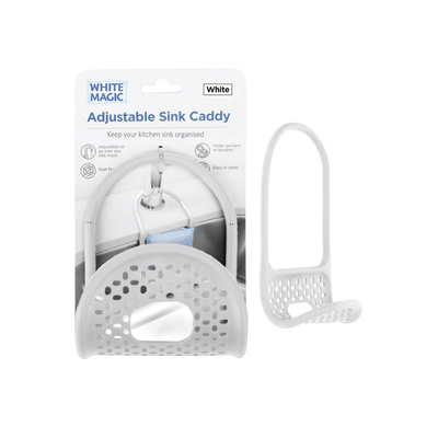 White Magic Adjustable Sink Caddy