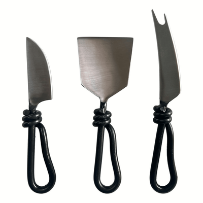 Linens &amp; More Loop Handle Cheese Knife Set