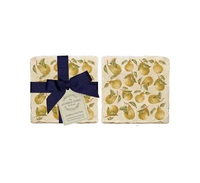 Pears Coaster (set of 2) by The Humble Hare