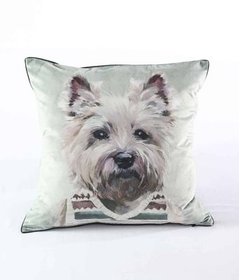 Westie In A Vestie Cushion