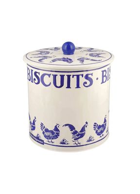 Emma Bridgewater Blue Little Hen Biscuit Barrel