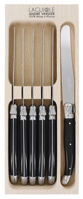 Andre Verdier Lagioule Dinner Knife Set 6 - Black