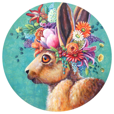 Flowers in her hare | Jo Gallagher