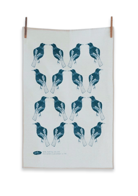 NZ Tui | Tea Towel | Natty Textiles