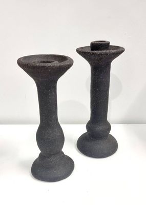 Raw black candlesticks | Michelle Connolly