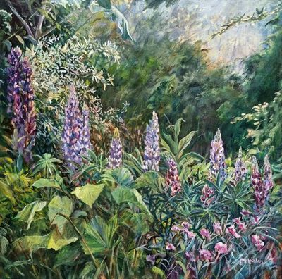 Lupins last evening  | Lindy McLachlan