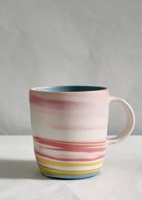 Multi coloured Mug #4 | Wheelthrown| Alex Wilkinson