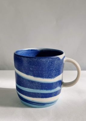 Blue Tall Mug #2 | Wheelthrown | Alex Wilkinson