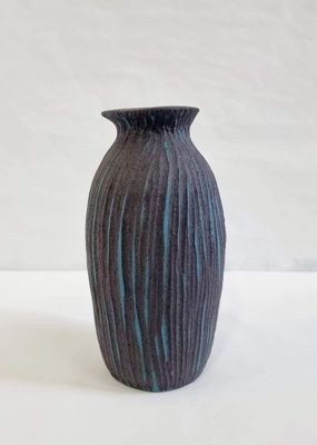 Black &amp; Teal Vase | Medium | Michelle Connolly