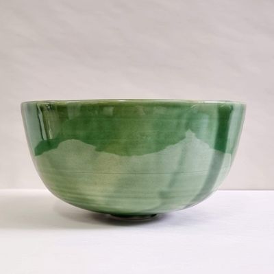 Large Green bowl | Janine Rees-Thomas