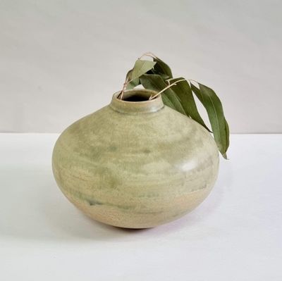 Belly vase - light olive | SOLD