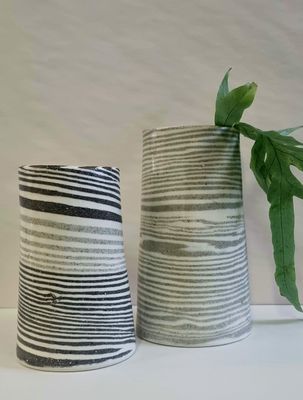 Natural Striped Vase | Two Sizes | Alex Wilkinson