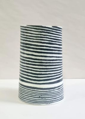 Black Striped Vase | Alex Wilkinson