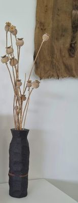 Black faceted vase | Michelle Connolly