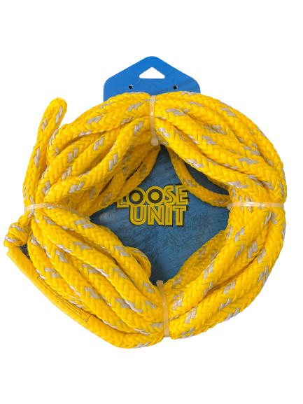 Loose Unit Deluxe Foam Core 3-4 Person Tube Rope Yellow