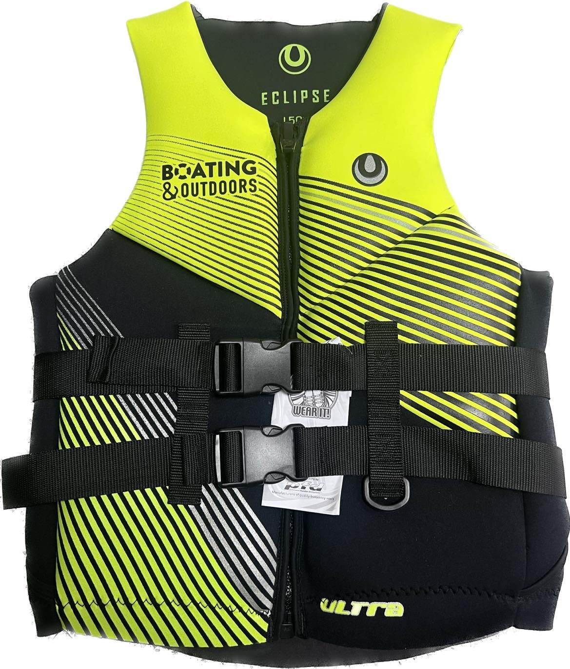 Eclipse Neoprene Boating and Outdoors Vest Yellow