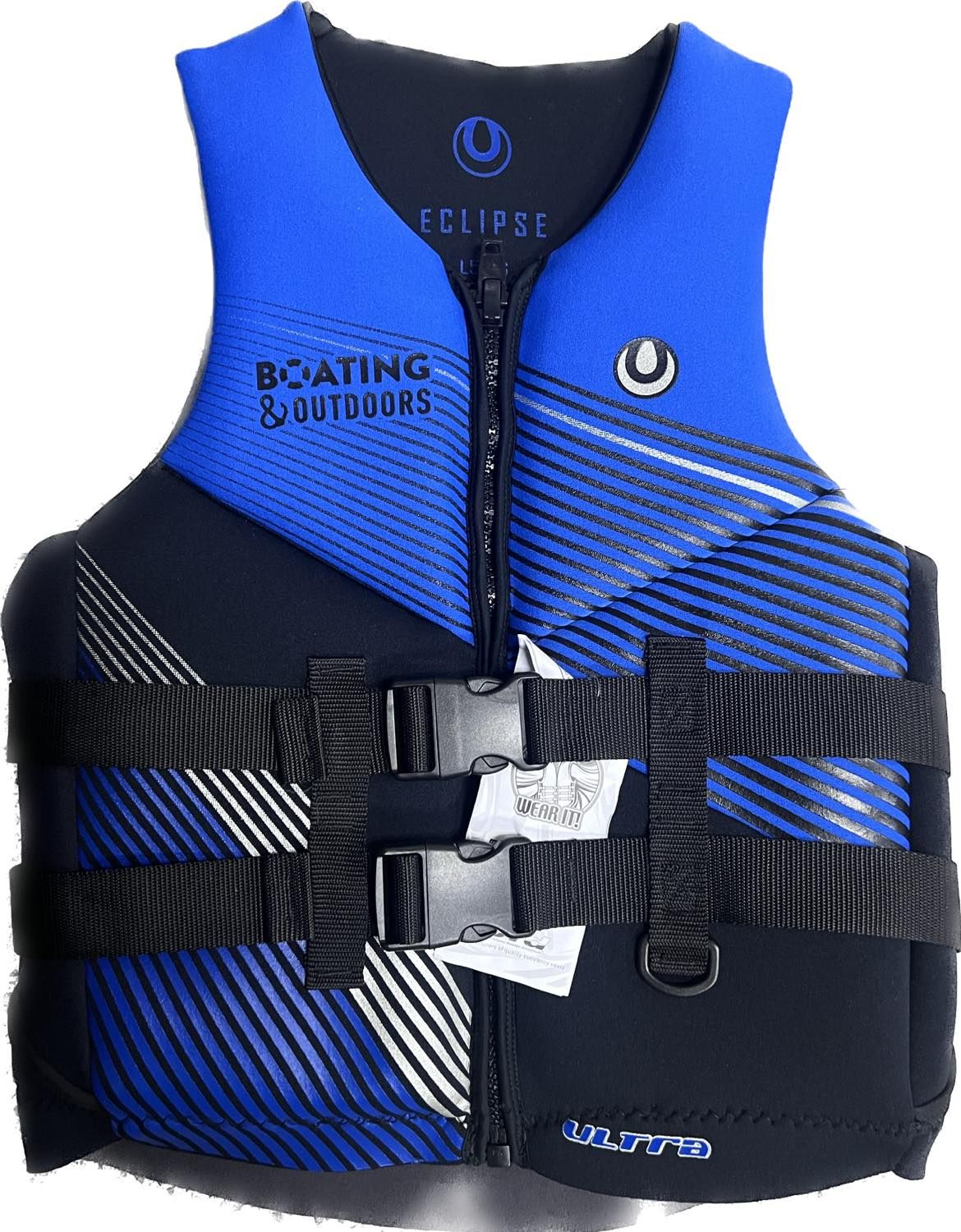 Eclipse Neoprene Boating and Outdoors Vest Blue
