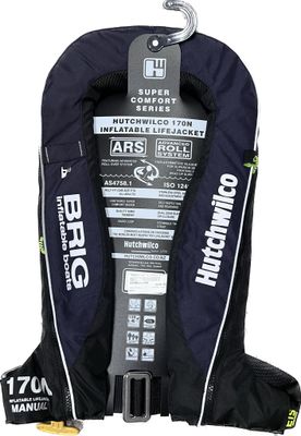 Hutchwilco Super Comfort 170N Manual Inflatable Life Jacket - Brig Branded