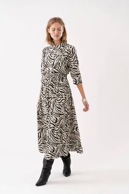 Lollys Laundry Akane Maxi Skirt - Zebra Print