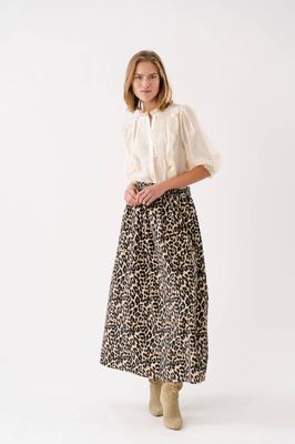 Lollys Laundry Akane Maxi Skirt - Leopard Print