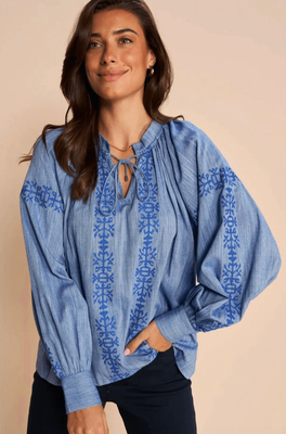 Mos Mosh Tessa Embroidery Shirt