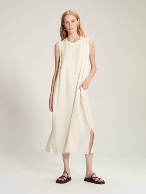 Caroline Sills Elena Dress - Chalk