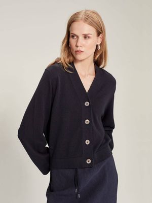 Caroline Sills Belleville Cardi - Chic Navy