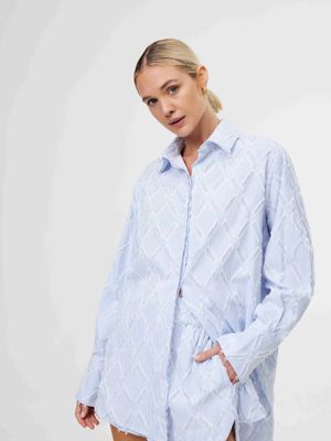 Kinney Sadie Shirt - Cerulean Fray