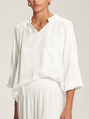 Caroline Sills Luna Blouse - Ivory