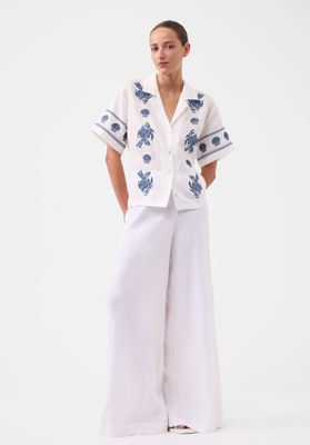 Morrison Kari Linen Pant - White