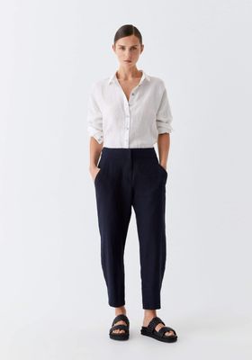 Morrison Rocco Linen Pant Navy