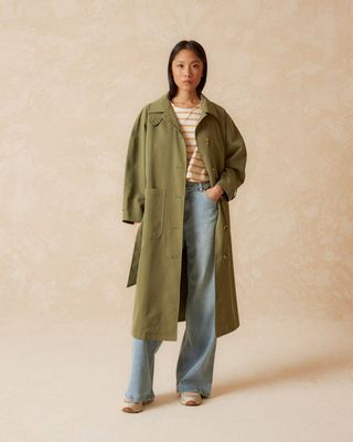 Indi &amp; Cold Trench Coat - Khaki