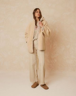 Indi &amp; Cold Reversible Coat - Cream