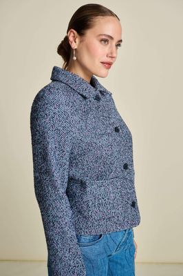 Pom Amsterdam Jacket - Blue Tweed