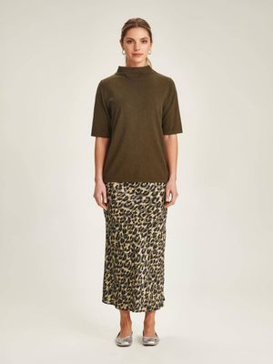 Caroline Sills Bella Leopard Skirt