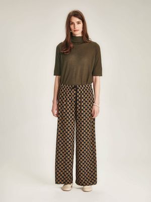 Caroline Sills Ellie Pant Black Check