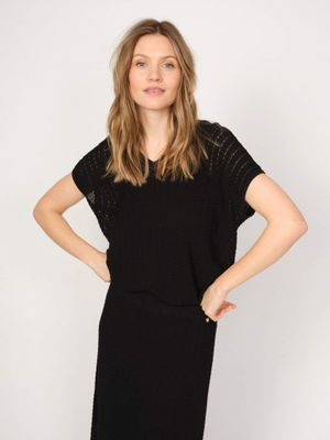 Mos Mosh Shani Plain V-Neck Knit
