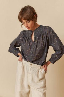Indi &amp; Cold Raglan Sleeve Shirt - Carbon