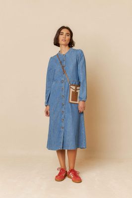 Indi &amp; Cold Washed Effect Denim Dress