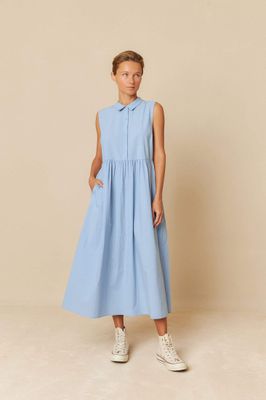Indi &amp; Cold Polin Shirt Dress - Cielo
