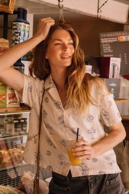 Indi &amp; Cold Retro Print Shirt
