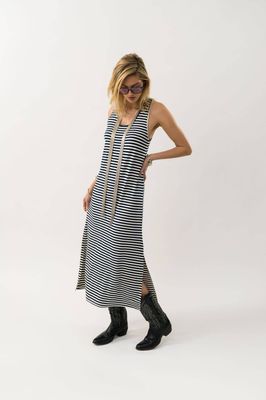 Lollys Laundry Myla Maxi Dress - Dark Blue