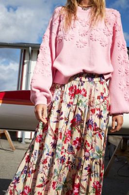 Lollys Laundry Sunset Maxi Skirt - Flower Print