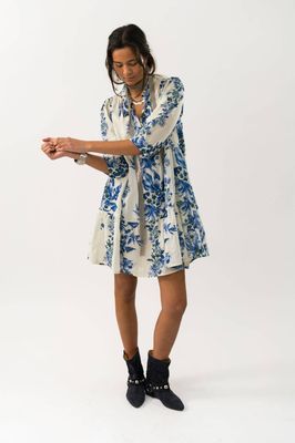 Lollys Laundry Sabine Short Dress - Blue
