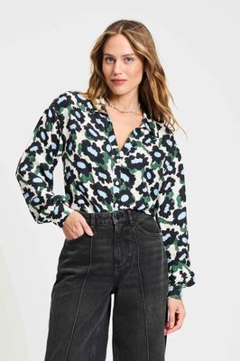 Pom Amsterdam Violet Wild Flowers Blouse