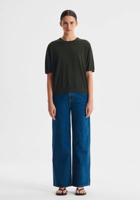 Morrison River Knit Tee - Moss