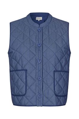 Lollys Laundry Cairo Quilted Vest - Dark Blue