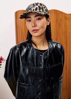 Frnch Bizet Cap - Leopard